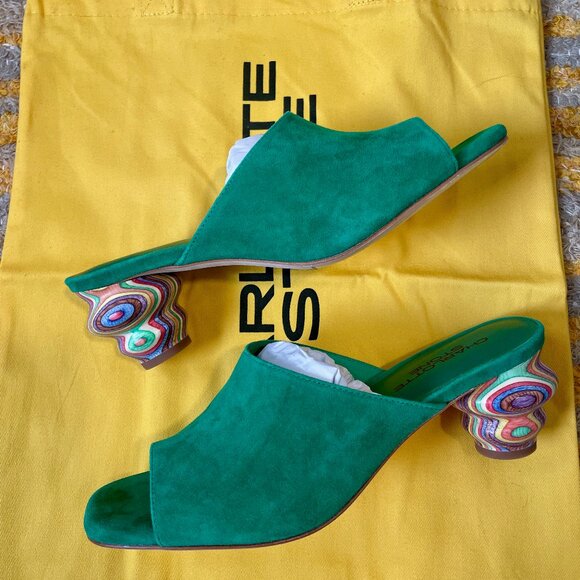 Charlotte Stone Shoes - Charlotte Stone Durham sandal with heel, Palm size 8